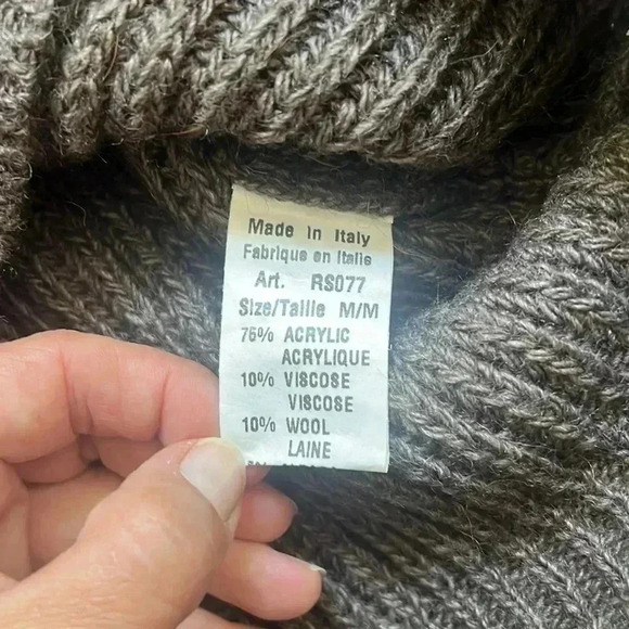 🔥NADA Del Riccio🔥 | Brown knit puff sleeve long sleeve sweater - Picture 7 of 10